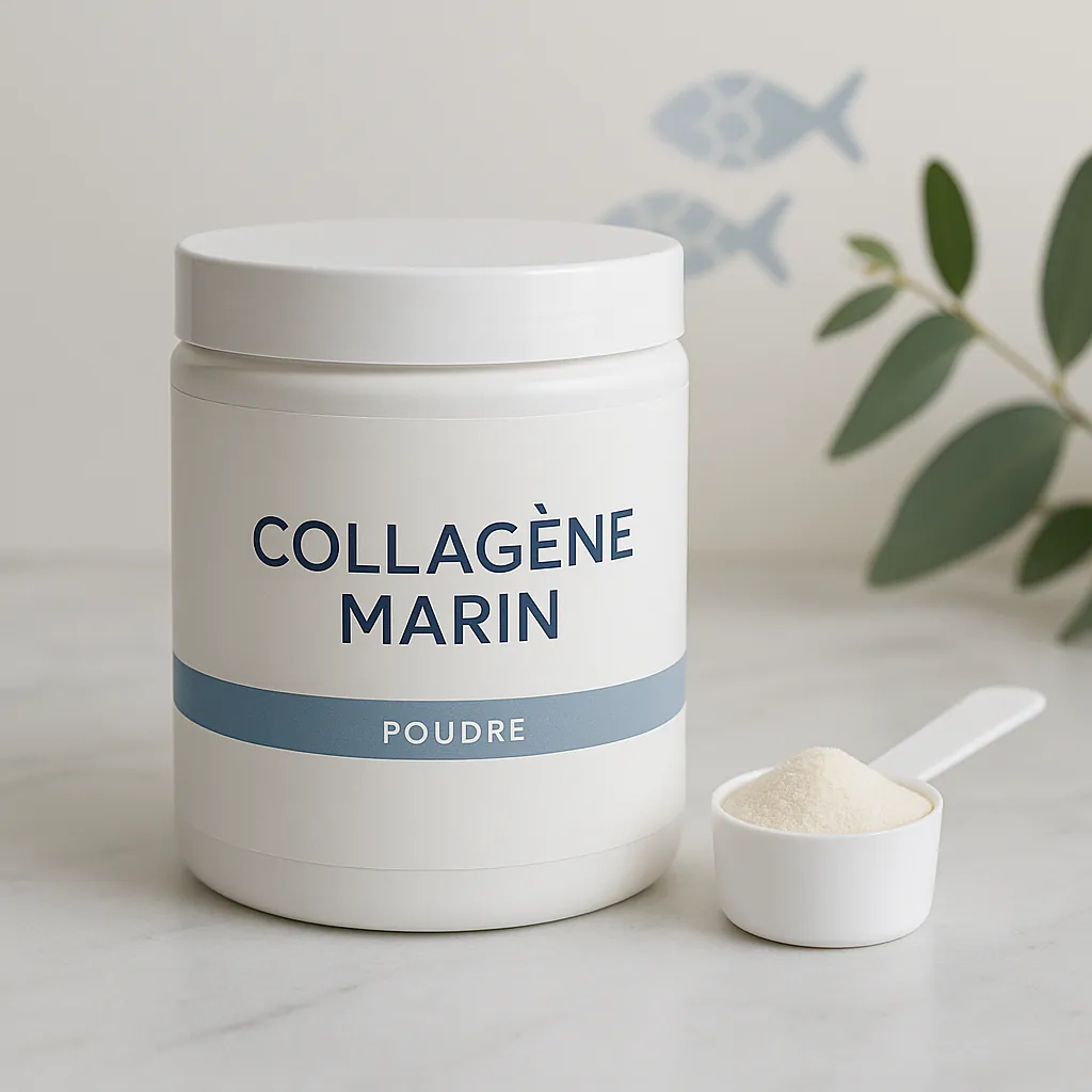 Pot de collagène marin hydrolysé, le type recommandé pour favoriser un sommeil de qualité grâce à la glycine