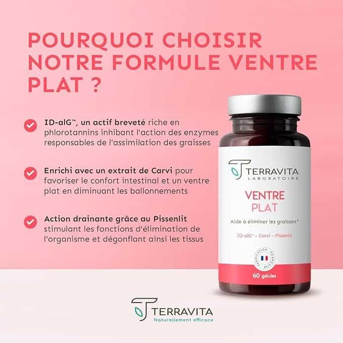 Formule Terravita Ventre Plat avec ID-alG™, carvi et pissenlit.
