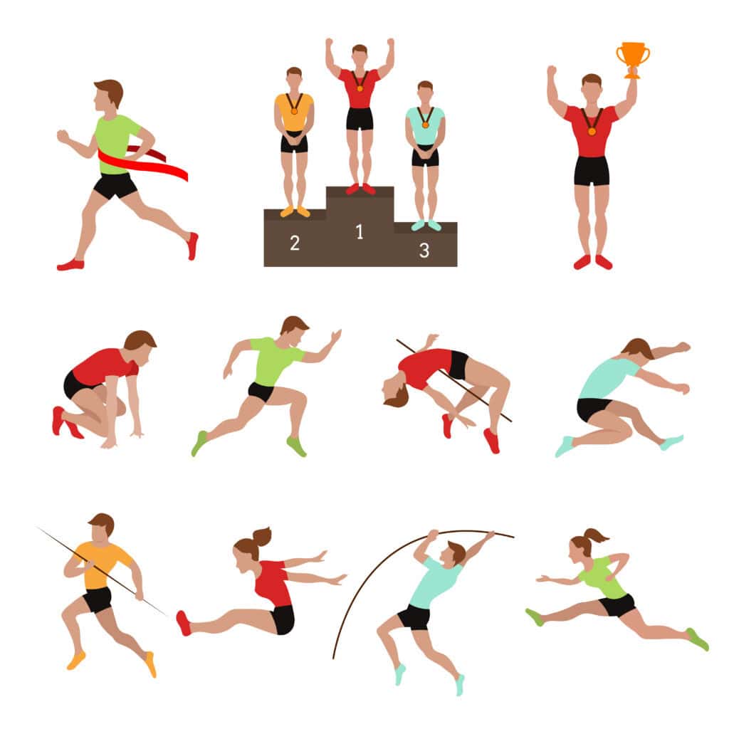 Sports en P pentathlon et performances de podium