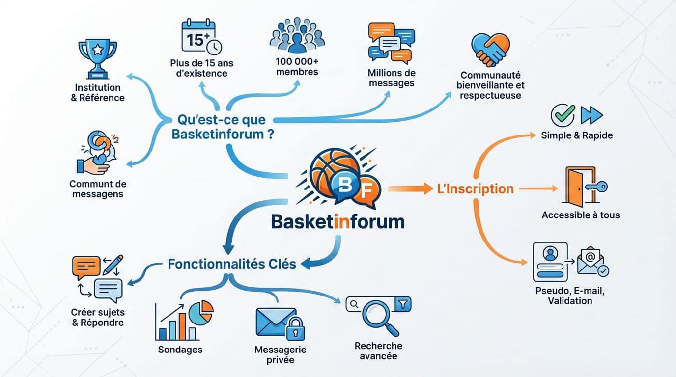 infographie basketinforum presentation et fonctionnalites