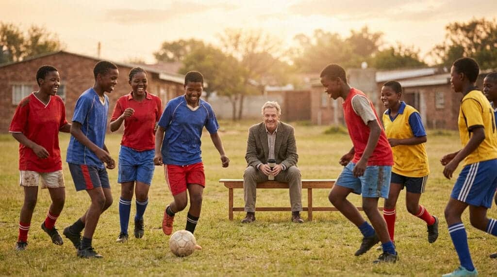 youthful energy guiding presence community football