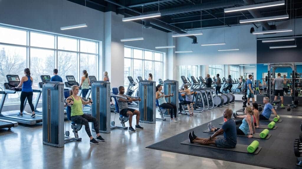 modern gym diverse fitness and well being hub 4